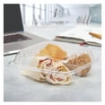 thumbnail image 4 of Dart ClearSeal Hinged-Lid Plastic Containers 8 1/4 x 3 x 8 1/4 Clear 125/PK 2 PK/CT C90PST3, 4 of 6