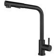 thumbnail image 1 of Kitchen Faucet Black 304 Stainless Steel Kitchen Sink Mixer Tap with Pull-out Spray 360° Rotatable, 1 of 5