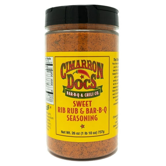 Cimarron Docs BBQ Sweet Rib Rub and BBQ Seasoning 26 Oz Bottle Award Winning