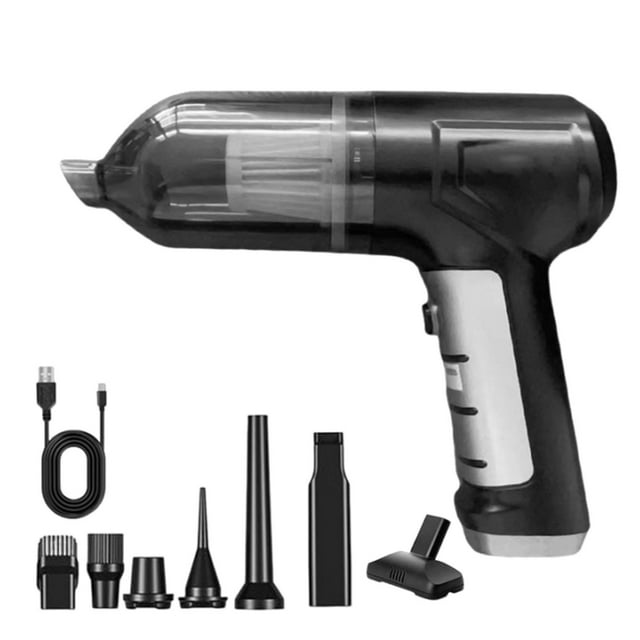 Wzzjkit Handheld Vacuum Car Mounted Brushless Motor Vacuum Cleaner High-power Vacuum Cleane Blowing Machine Charging Wireless Handheld Household Vacuum Cleaner