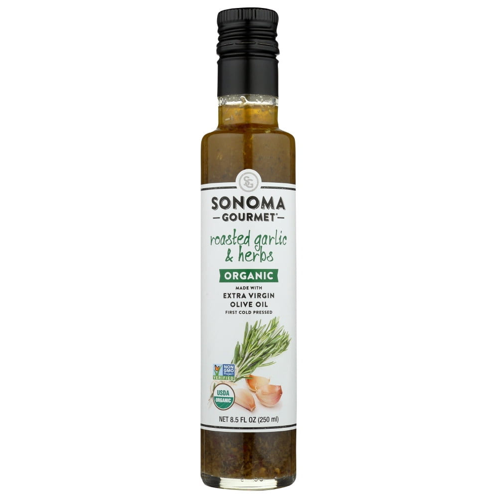 Sonoma Gourmet Organic Extra Virgin Olive Oil Roasted Garlic And Herbs