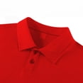 thumbnail image 6 of GiLiling Toddler Collared Short Sleeve Polo Soft Solid Dress Shirt for Baby Boys Girls Cute Summer Pocket Tee Tops (Red, 3-4 Years), 6 of 8