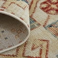 thumbnail image 6 of Feizy Nolan Transitional Southwestern, Ivory/Red/Tan, 1'8" x 2'10" Accent Rug Easy Care Stain Resistant Fade Resistant Southwestern Diamond Design Carpet for Living Dining Bed Room, 6 of 8