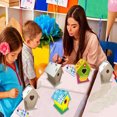 thumbnail image 4 of Gwong Juguete 2 unids Niños Dibujo Aves Casa de Pájaro DIY Graffiti Cage Montaje Juego Juego Niños Regalo Gwong 30006318, 4 of 7