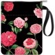 thumbnail image 1 of Funda de libro con diseño de flores, funda de tela lavable con cremallera y bolsillo adicional., 1 of 6