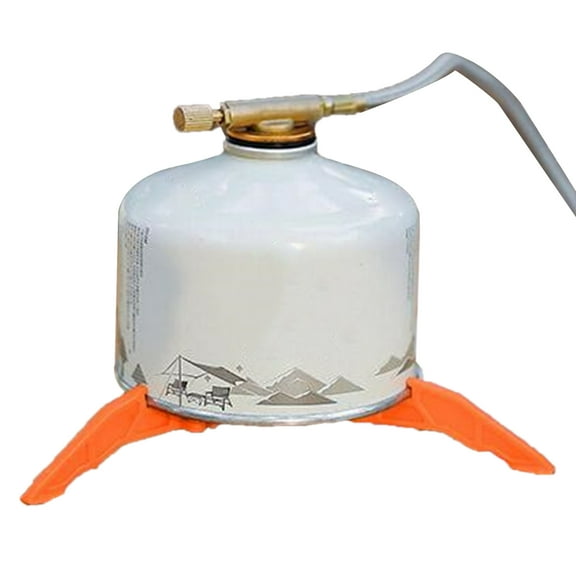Portable Gas Tanks Bracket Stove Base Holder Bottle Shelf Stand Tripod Folding Canister Stand for Outdoor Camping Picnic