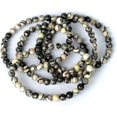 thumbnail image 2 of Angelstones Bracelet Extensible en Perles Rondes de Pierre Précieuse Picasso Jasper 6mm 7 Pouces Unisexe, 2 of 4