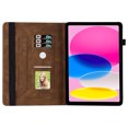 thumbnail image 4 of Feishell Case Fit for Apple iPad 10th Gen 10.9 inch 2022,Shockproof Retro Butterfly Embossed Pattern PU Leather Anti-scratch Card Slots Flip Kickstand Protective Case Cover,Brown, 4 of 11