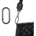 thumbnail image 7 of Duslogis 6 Pcs Oval Carabiner Snap Clip, Metal Spring Key Ring, Trigger Snap O Ring Hooks Clip Spring Keyring Buckle Heavy Oval Dog Tag Clips for Bags Purse Keychain Replacement, Black, 7 of 7