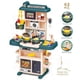 thumbnail image 1 of 43PCS Play Kitchen Playset Verde 73cm Plástico Realista Sonido Luz Cocina Juguetes de cocina para niños pequeños, 1 of 14