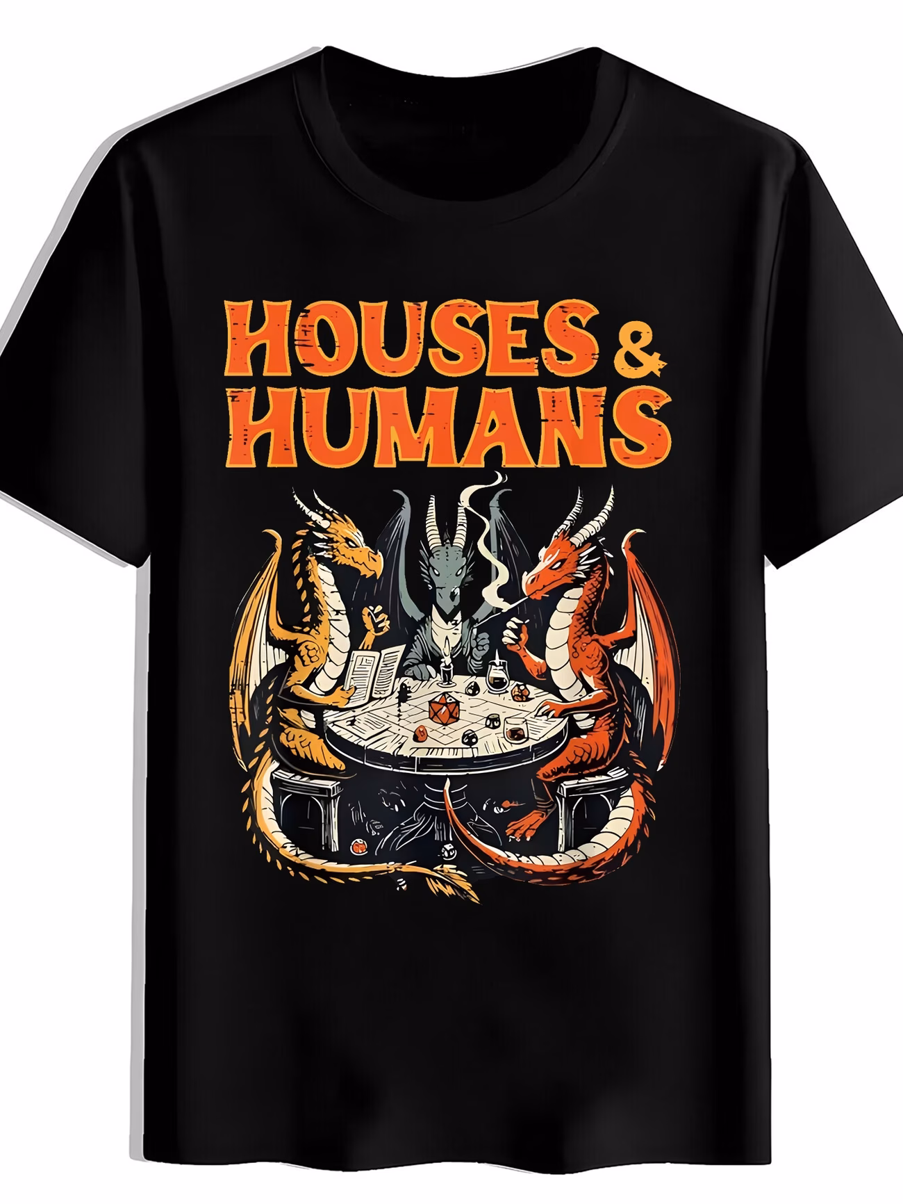 thumbnail image 1 of Summer Men's Casual Black Short Sleeved T-shirt, Suitable for Parties and Outdoor Sports, 1 of 5