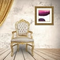 thumbnail image 3 of Rhue, Piper 12x12 Gold Ornate Wood Framed with Double Matting Museum Art Print Titled - Swish of Magenta III, 3 of 4