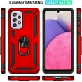 thumbnail image 2 of for Samsung Galaxy A33 5G Case with Screen Protector,Ring Kickstand Military Grade Protective Shockproof Armor Dual Layer Protection Defender Back Cover Phone Case for Galaxy A33 5G, 2 of 5