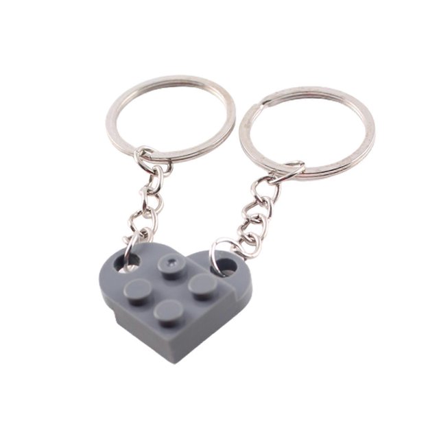Porte-Clés Cœur en Briques Parfait Cadeau de la Saint-Valentin
