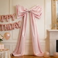 thumbnail image 5 of 1PC Large Satin Bow Decor, Giant Coquette Bow for Valentine's Day, Birthday & Wedding Backdrop, Wall Hanging Party Decoration, 5 of 9