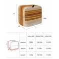 thumbnail image 6 of Burnt Orange Ombre Stripe Stand Mixer Dust Cover with Storage Pocket & Handles, Farmhouse Striped Gradient Fits All Tilt Head & Bowl Lift Kitchen Appliance Cover Organizer Bag Accessories, 6-8 Quart, 6 of 6
