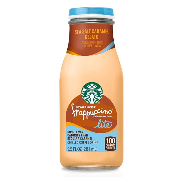 Starbucks Frappuccino Lite Sea Salt Caramel Gelato Coffee Drink 9.5 fl oz