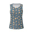 thumbnail image 6 of Sigee French Bulldog Yoga for Women's Workout Tank Top,Running Tank Tops,Sleeveless Gym ClothesLarge, 6 of 8