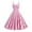 Pink, variant on ICHUANYI Women's New Trending V Neck Sleeveless Vintage Print Party Cocktail Dresses Stretchy Dresses Fashion Cloth 2024