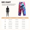 thumbnail image 3 of Fotbe Neon Skull With Milkshake Pantalones de Pijama para Mujer, Pantalones de Dormir, Pantalones Pj con Cordón y Bolsillos-XX-Large, 3 of 6
