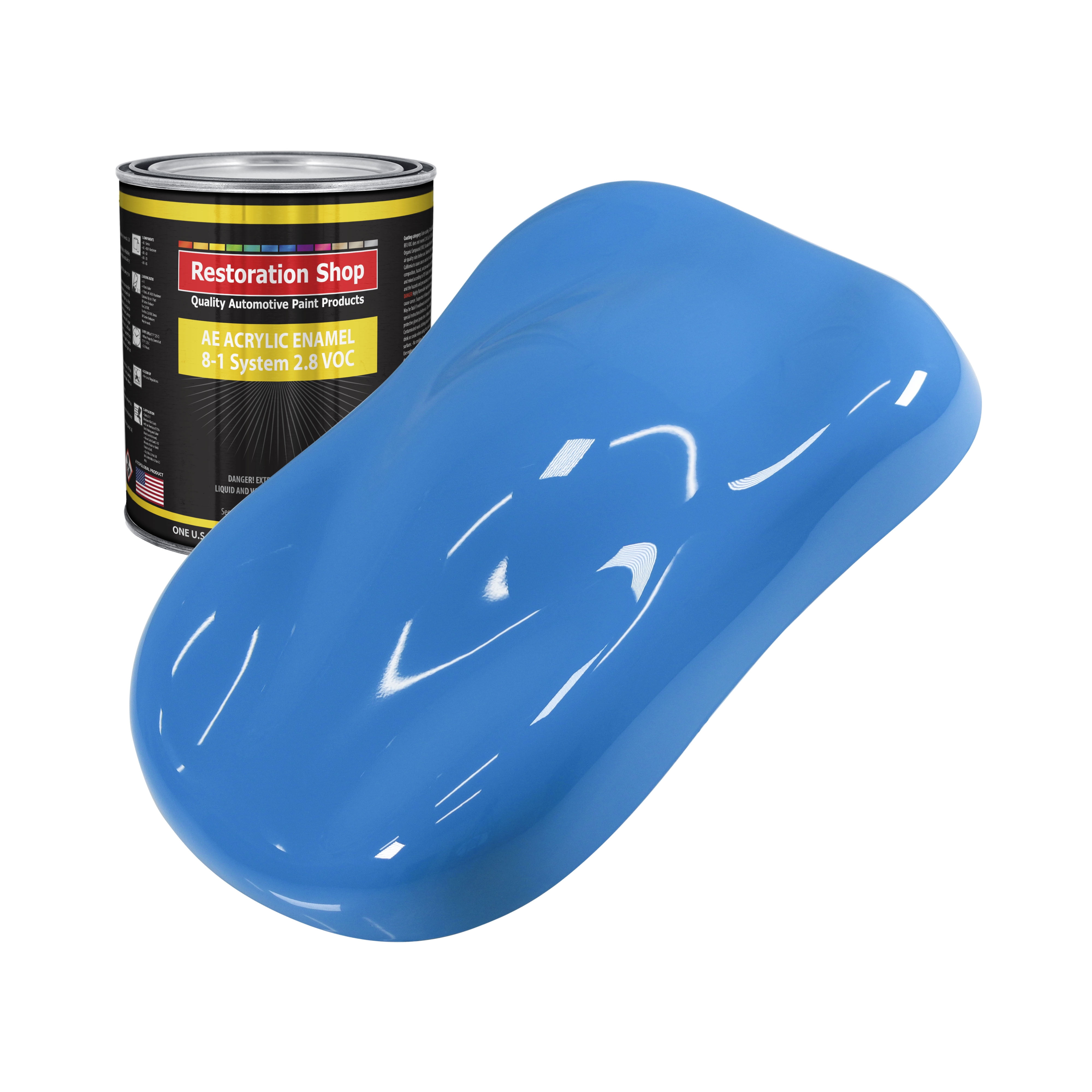 Restoration Shop Grabber Blue Acrylic Enamel Auto Paint Quart Paint