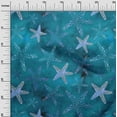 thumbnail image 3 of oneOone Georgette Viscose Dark Teal Green Fabric Sea Sewing Craft Projects Fabric Prints By Yard 42 Inch Wide, 3 of 4