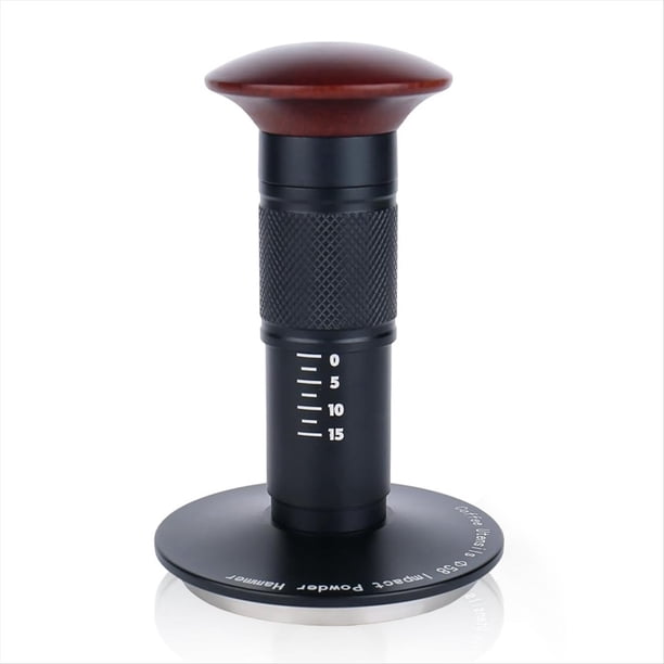 Apisonador de Espresso con Sonido, Apisonador de , Apisonador Manual Calibrado para Portafiltros de 53 mm.