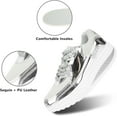 thumbnail image 3 of Platform Sneakers for Women - All Day Comfort Walking Shoes with Wedge Sole & Anti-slip soles, 3 of 11