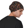 thumbnail image 4 of Xecao Floral Print Beanie Knitted Hat for Men Women, Winter Fashion Knit Cuffed Caps Unisex, 4 of 7