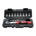 thumbnail image 1 of Graflsoa Compact 1/4" Drive Torque Wrench Set for Bicycles, 2-24Nm Adjustable Silver Steel Tool Kit with Precision Calibration, 1 of 6