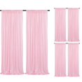 thumbnail image 1 of Cortinas De Lentejuelas Rosas, 6 Piezas, 2 Pies X 8 Pies, Fondo De Lentejuelas Para Fotos, Fondos De Tela Con Purpurina Para Bodas, Fiesta De Cumpleaños, Fondo De Mesa Para Pasteles, Decoración Del Ho, 1 of 1