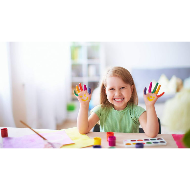 IJRPLM 15 Pack Watercolor Paint Set for Kids,16 Colors Washable Paint with Paint Brushes,Washable Water Colors Paint for Kids and Adults,Watercolor