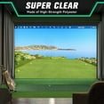 thumbnail image 2 of TOCITAA Indoor Sports Golf Ball Simulator Impact Screen Display Projector Golf Training 98*98 inch, 2 of 9