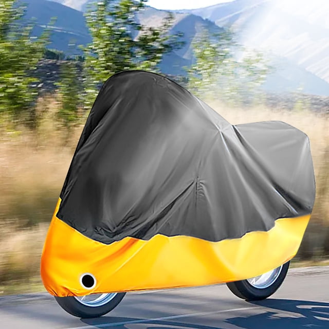 YIMWNYI Motorcycle Cover 190T Thick Scooter, Waterproof Rainproof Sunscreen, All-Weather Protection for Scooters and Mopeds, Durable and Secure Motorcycle Clothes, Anti-Scratch and Fade Resistance