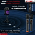 thumbnail image 2 of 5 Core DJ Speakers 8" Rechargeable Powered PA System 250W Loud Speaker - Active Home 8 2-MIC, 2 of 5