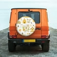 thumbnail image 6 of Pofeuu Farm Bee Cute Honey Print Spare Tire Wheel Cover for Car Truck SUV Camper Universal Fit Spare Tire Cover RV Spare Tire Covers-16 inch, 6 of 6