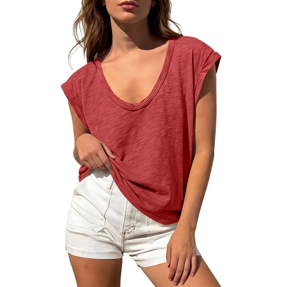 yillto Womens Short Sleeve Shirts Crewneck Basic Casual Loose Summer Tshirts Lightweight Soft Tops