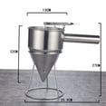 thumbnail image 2 of RENACLIPY 1Pcs Metal Funnel for Batter Dispensing in Cake Shop with Frosted Surface, 2 of 8