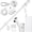 5 FT - White, variant on 7 FT - Black Thickened Stainless Steel Flagpole Kit For Outdoor Wall Mount
