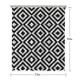 thumbnail image 5 of Black White Checkerboard Checkered Pattern Shower Curtain 72"x84" ,Bathroom Decorative Shower Curtains Set with 12 Hooks,Modern Waterproof Washable Shower Curtain, 5 of 6