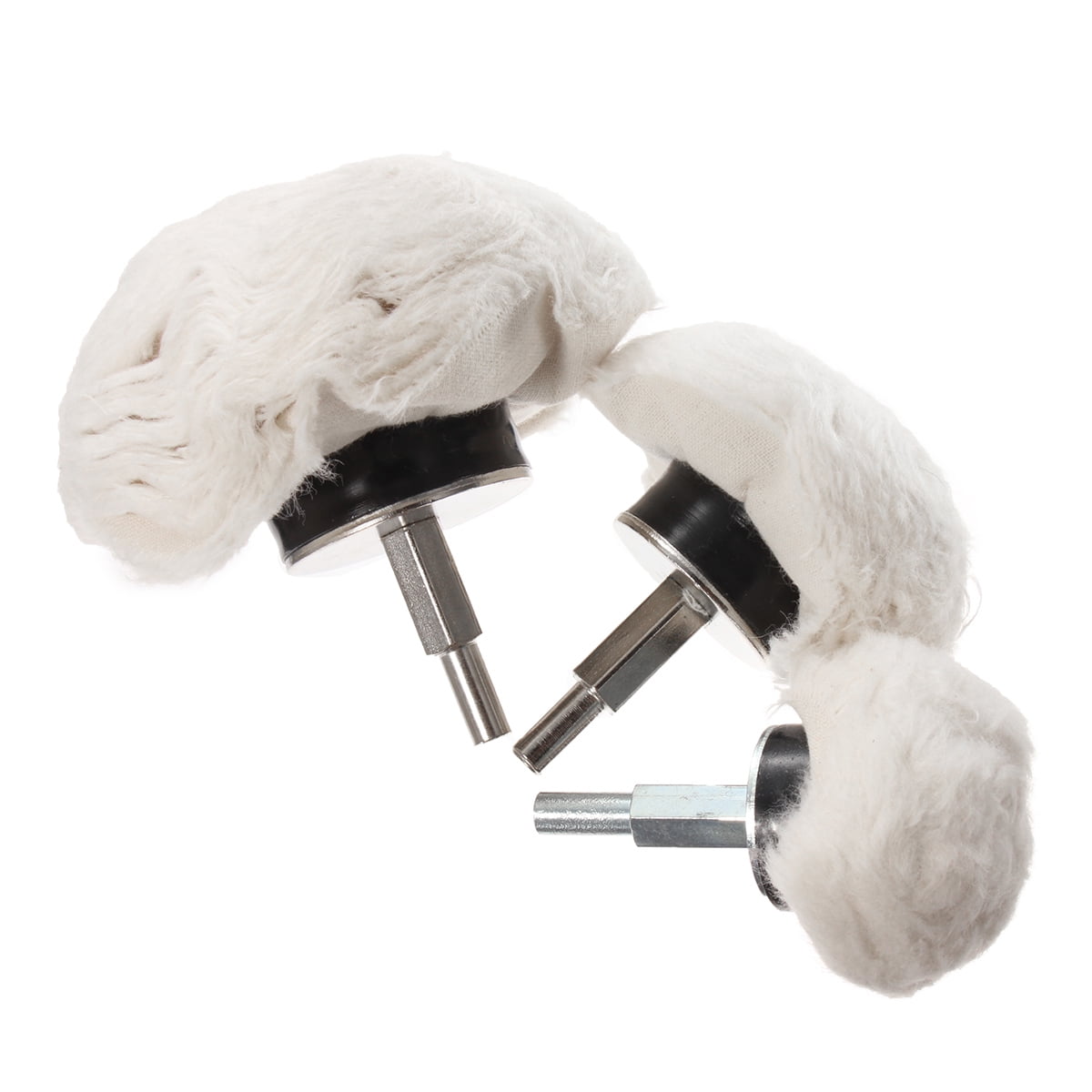 1Pcs 1/4"/6mm Shank Buffing Wheel Polishing Mop Polish Pad Round