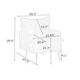 thumbnail image 2 of Aukfa Living Room Accent Chairs,Modern Upholstered Sofa Chair w/ Pillow for Bedroom, Yellow, 2 of 7