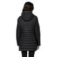 thumbnail image 3 of Elezay Women's Lightweight Puffer Jacket Two-Way Zipper Winter Coats Plus Size Packable Down Jacket Long Hooded Parkas, 3 of 6
