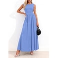 thumbnail image 3 of PRETTYGARDEN Summer Maxi Dresses for Women Sleeveless A Line Flowy Long Casual Sundress Wedding Guest Fashion Clothing, 3 of 10