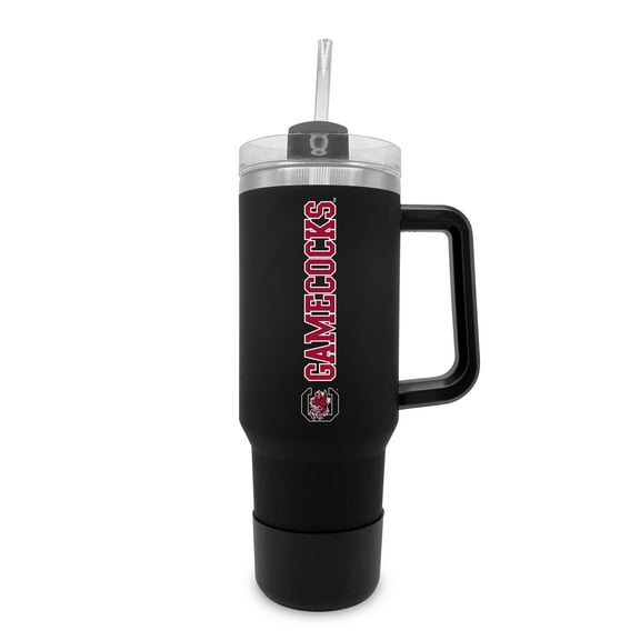 South Carolina Gamecocks 40oz. Stainless Tumbler with Handle & Removable Straw