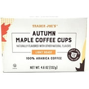 Trader Joes Autumn Maple Single Serve Coffee K Cups 12 Count,1 Box