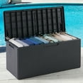 thumbnail image 4 of Toomax Portofino Large 90 Gallon Plastic Outdoor Storage Deck Box, Gray, 4 of 12