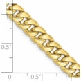 thumbnail image 2 of 10K Yellow Gold 6.75mm Semi-Solid Miami Cuban Chain (28 X 6.75) Made In South Africa 10bc155-28, 2 of 5