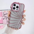 thumbnail image 3 of Compatible with iPhone 13 Pro Max Case,Cute 3D Shell Clear Rose Gold Chrome Pattern Soft Glitter Shiny Bling Shockproof Women Girls Cover Case for iPhone 13 Pro Max, 3 of 5