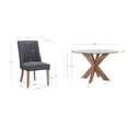 thumbnail image 6 of Powell Augusta 5-Piece Dining Set, Natural/Gray, 6 of 7